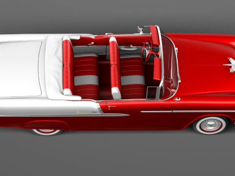 雪佛兰 Bel Air 敞篷车 1955 年 3D 模型