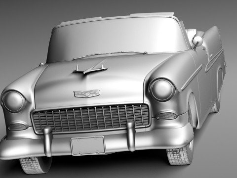 Chevrolet Bel Air Convertible 1955 3D Model