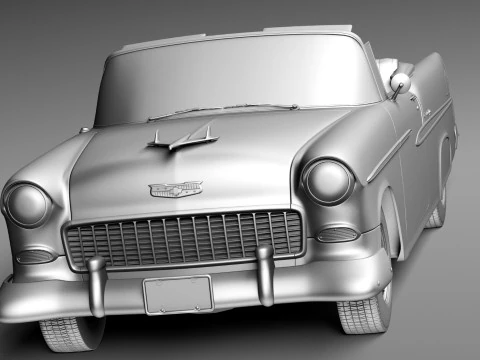 雪佛兰 Bel Air 敞篷车 1955 年 3D 模型