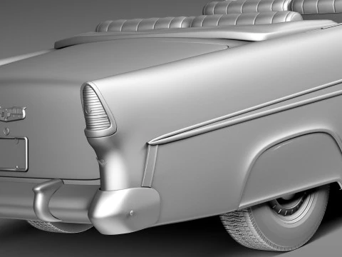 雪佛兰 Bel Air 敞篷车 1955 年 3D 模型