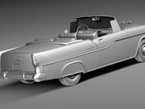 雪佛兰 Bel Air 敞篷车 1955 年 3D 模型