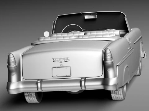雪佛兰 Bel Air 敞篷车 1955 年 3D 模型