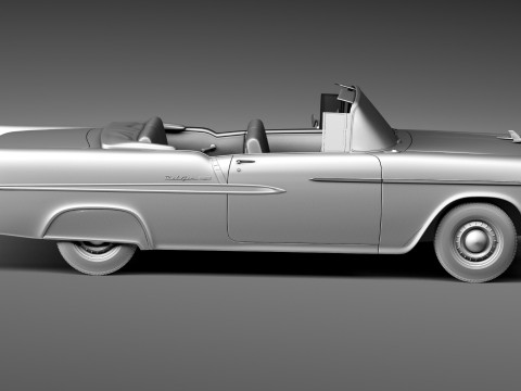 Chevrolet Bel Air Convertible 1955 3D Model