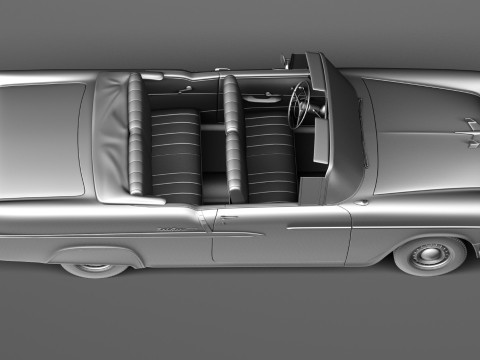 Chevrolet Bel Air Convertible 1955 3D Model