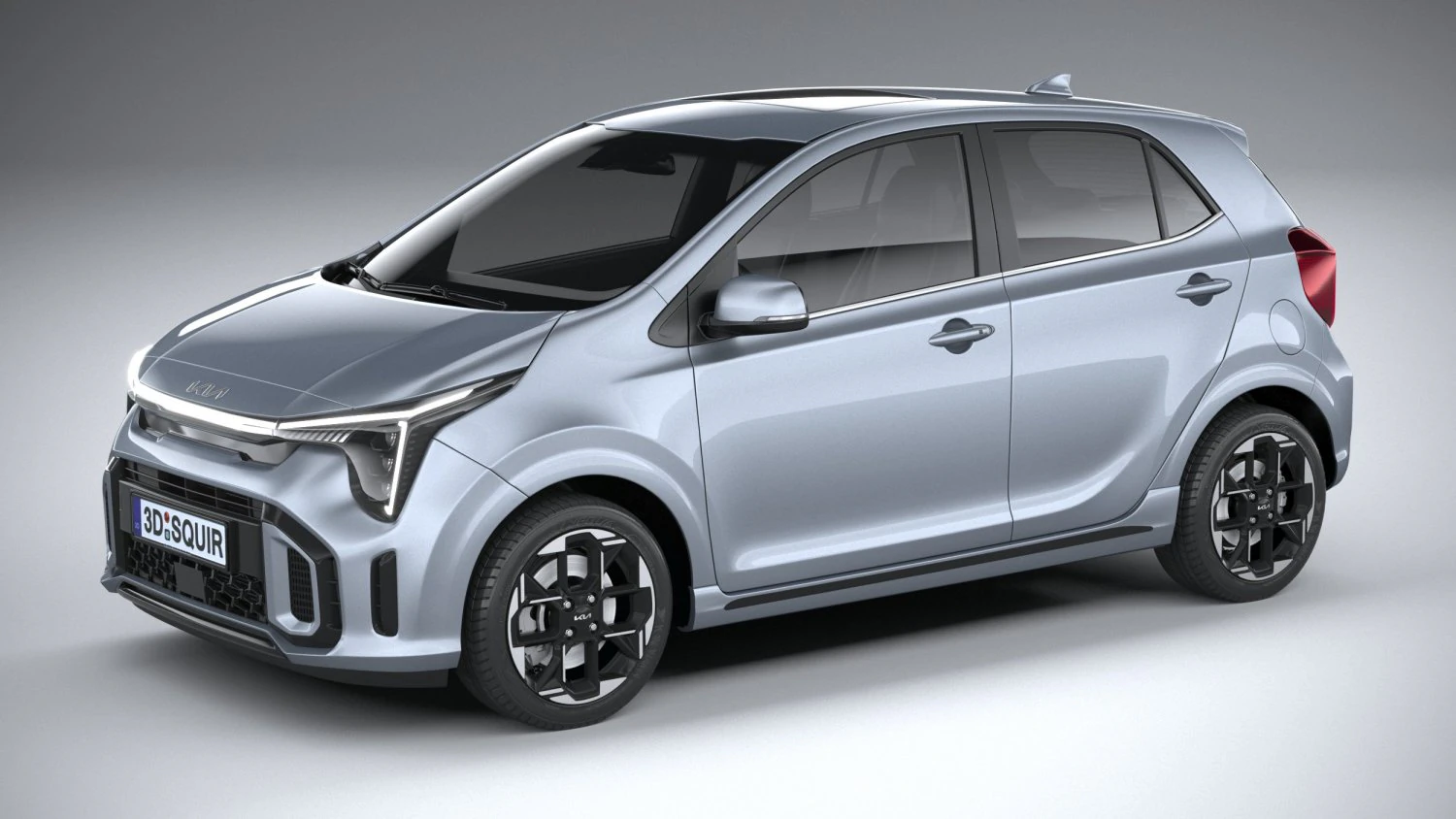 Kia Picanto GT-Line 2024 3D Model .c4d .max .obj .3ds .fbx .stl .blend 