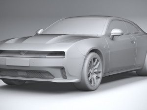 Dodge Charger Daytona 2024 3D 模型