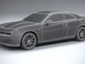 Dodge Charger Daytona 2024 3D Model