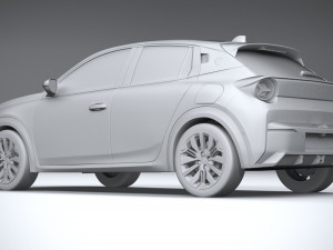 Lancia Ypsilon 2025 3D Модель