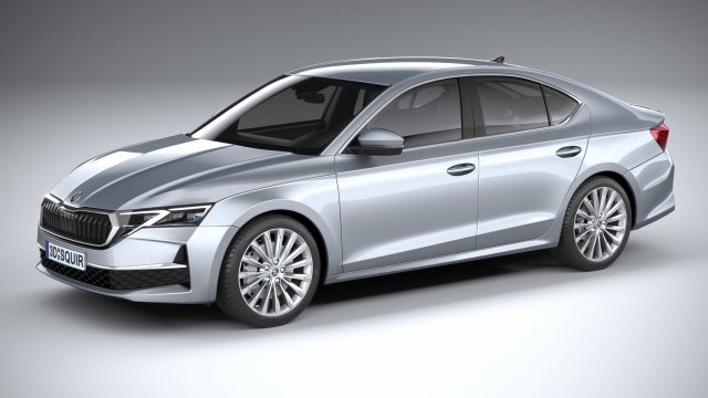 Skoda Octavia 2025 3Dモデル .c4d .max .obj .3ds .fbx .stl .blend 