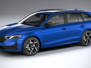 Skoda Octavia Combi 2025 3D Model