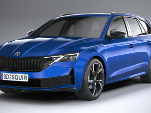 Skoda Octavia Combi 2025 3D मॉडल