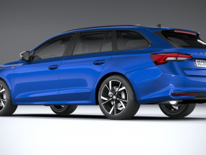 Skoda Octavia Combi 2025 3D मॉडल