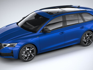 Skoda Octavia Combi 2025 3D मॉडल