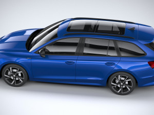 Skoda Octavia Combi 2025 3D मॉडल