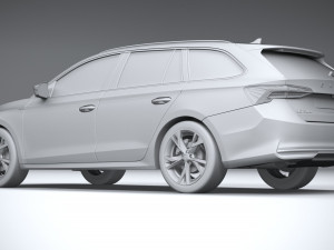 Skoda Octavia Combi 2025 3D मॉडल