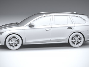 Skoda Octavia Combi 2025 3D मॉडल