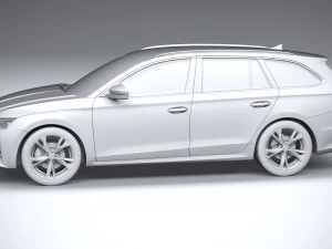 Skoda Octavia Combi 2025 3D Model