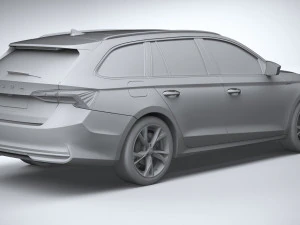 Skoda Octavia Combi 2025 3D Model
