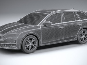 Skoda Octavia Combi 2025 3D मॉडल