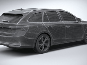 Skoda Octavia Combi 2025 3D मॉडल
