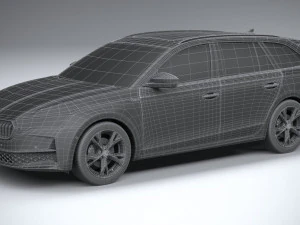 Skoda Octavia Combi 2025 3D Model