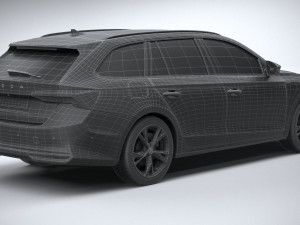 Skoda Octavia Combi 2025 3D मॉडल