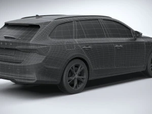 Skoda Octavia Combi 2025 3D Model