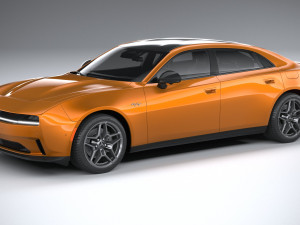 Dodge Charger Daytona 4-door 2024 Model 3D