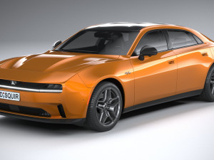 Dodge Charger Daytona 4-door 2024 3D Model