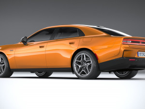 Dodge Charger Daytona 4-door 2024 3D Model