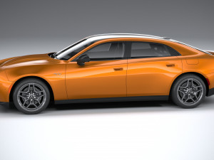 Dodge Charger Daytona 4-door 2024 3D Model