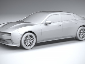 Dodge Charger Daytona 4-door 2024 3D Model