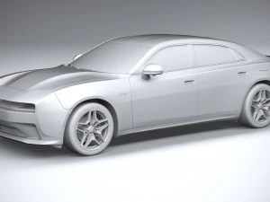 Dodge Charger Daytona 4-door 2024 3D Model