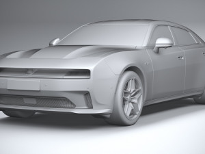 Dodge Charger Daytona 4-door 2024 3D Model