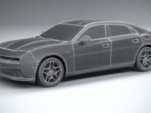 Dodge Charger Daytona 4-door 2024 3D Model