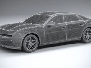 Dodge Charger Daytona 4-door 2024 3D Model