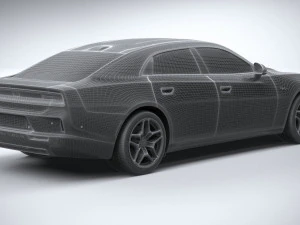 Dodge Charger Daytona 4-door 2024 3D Model