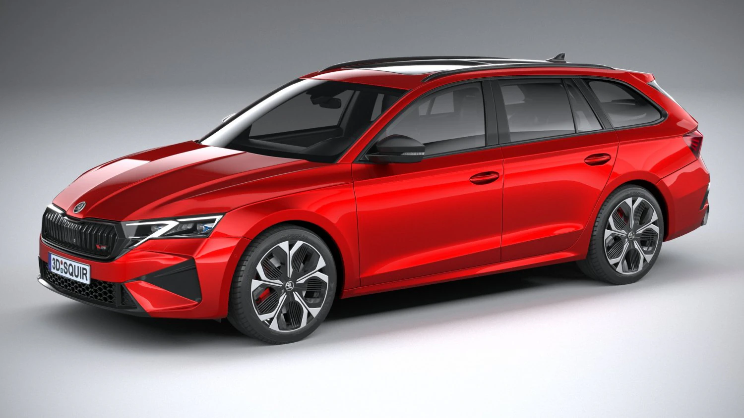 Skoda Octavia RS Combi 2025 Modello 3D .c4d .max .obj .3ds .fbx .stl .blend 