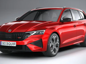 Skoda Octavia RS Combi 2025 Modello 3D