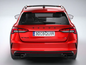 Skoda Octavia RS Combi 2025 Modello 3D