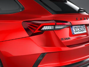 Skoda Octavia RS Combi 2025 Modello 3D