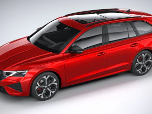 Skoda Octavia RS Combi 2025 Modello 3D