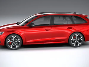 Skoda Octavia RS Combi 2025 Modello 3D