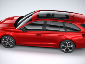 Skoda Octavia RS Combi 2025 Model 3D