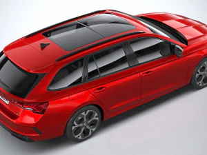 Skoda Octavia RS Combi 2025 Modello 3D