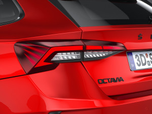 Skoda Octavia RS Combi 2025 Model 3D