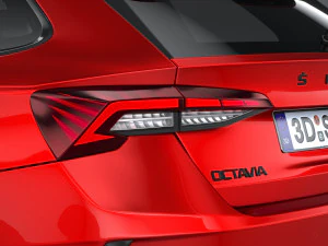 Skoda Octavia RS Combi 2025 Modello 3D