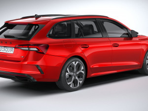Skoda Octavia RS Combi 2025 Model 3D