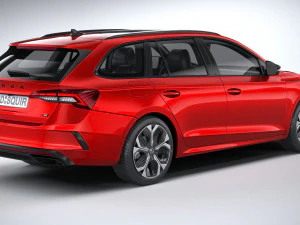 Skoda Octavia RS Combi 2025 Modello 3D