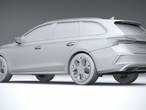 Skoda Octavia RS Combi 2025 Model 3D